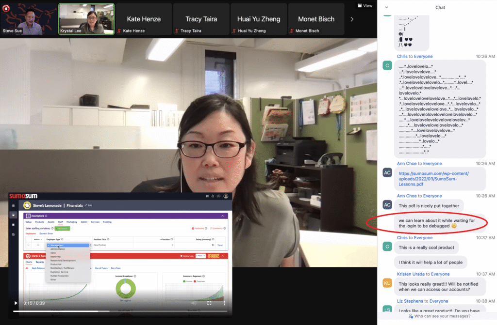SumoSum at University of Hawaii Schidler Business School PACE Venture Challenge